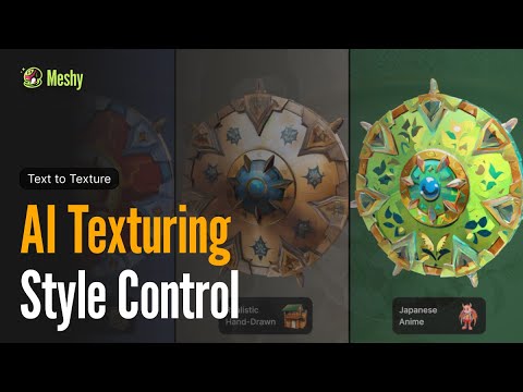 How to Use Style Control for Text to Texture | Meshy Turtorial