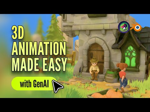 Meshy + Blender: How to Create Ghibli Style Art in 3D?