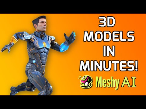 Turn Any Image into a 3D Model with AI – Meshy AI-5 Tutorial & Review