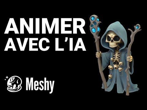 Animez vos modèles 3D Facilement grâce à Meshy.AI