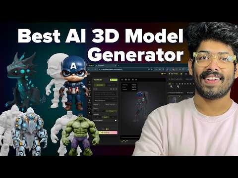 Best AI 3D Model Generator | Meshy AI Tutorial - (Images & Text To 3D Models)