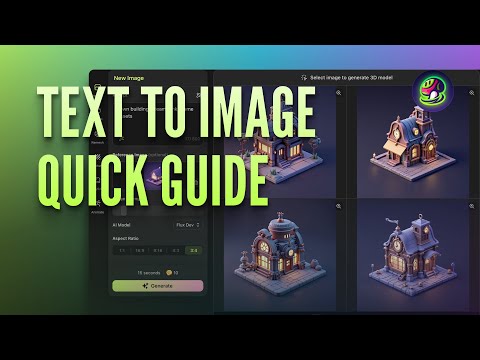 Text ➡️ Image ➡️ 3D: Meshy All-in-One AI Workflow