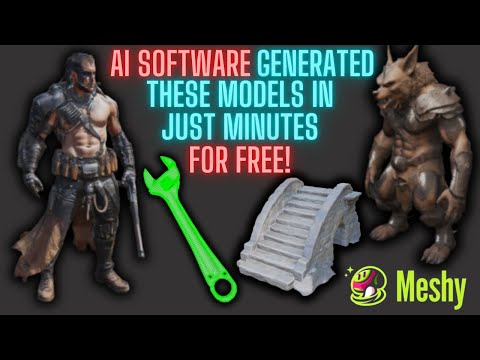 AI Generates FREE 3D Models From Text And Images