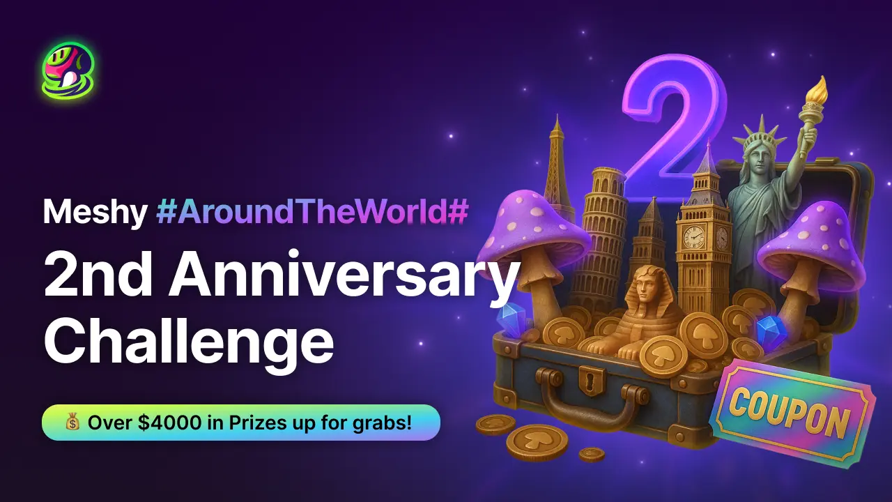 Celebrate Meshy's Two-Year Anniversary: Build the Global Map and Win Amazing Prizes!